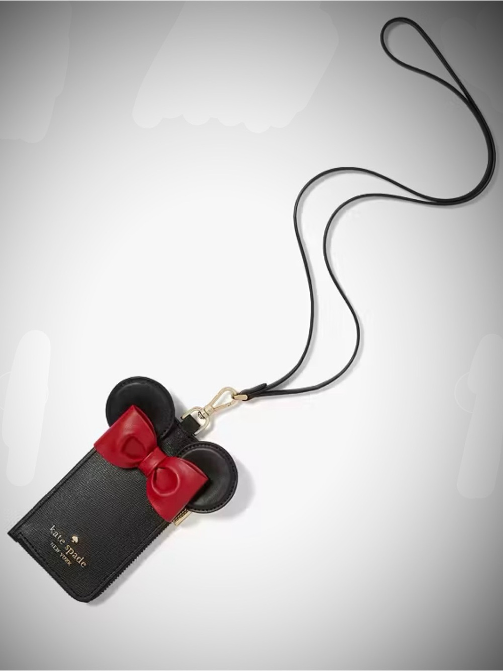Kate Spade x Disney Minnie Mouse Ears  ID Lanyard. New with Tags! - Picture 11 of 12